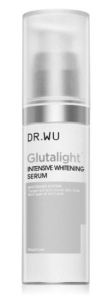 DR. Wu Glutalight Intensive Whitening Serum bertindak menghentikan melanin pada setiap peringkat dam pemutih yang lengkap.