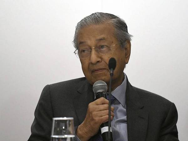 Perdana Menteri Tun Dr Mahathir Mohamad - Foto Bernama