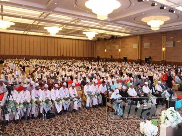 Suasana sewaktu Muktamar Tahunan Dewan Pemuda Pas Kali Ke-60 bermula hari ini di Bukit Gambang. - FOTO ASRIL ASWANDI SHUKOR