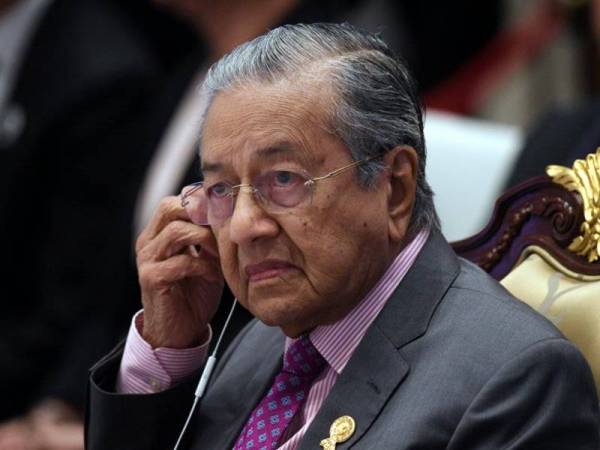 Tun Dr Mahathir Mohamad - FOTO BERNAMA