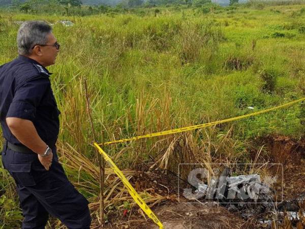 Mohamad ketika ke lokasi hari ini. 