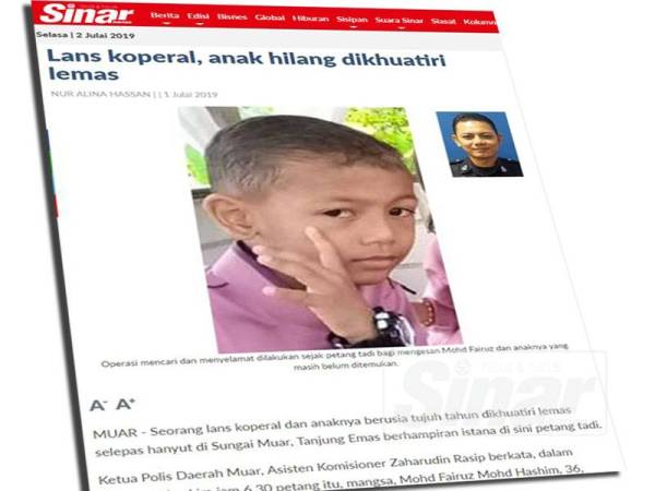 Laporan Sinar Harian semalam.