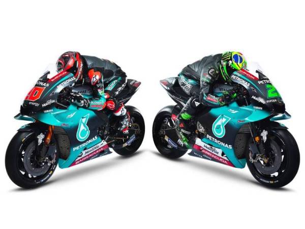 Pelumba pasukan Petronas Yamaha Racing (SRT) Fabio Quartararo dan Franco Morbidelli.