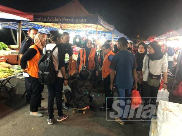 Operasi bersepadu warga asing dan pengemis di pasar malam Taman Semarak, Nilai semalam.