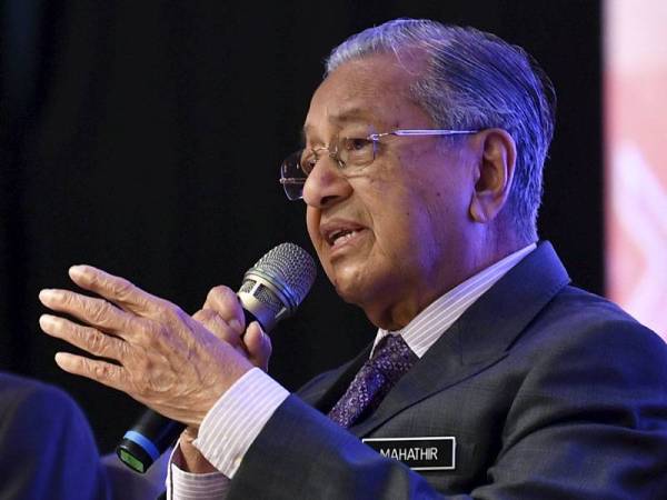 Perdana Menteri Tun Dr Mahathir Mohamad - Foto BERNAMA