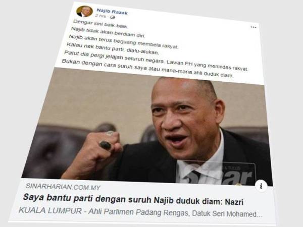 Facebook Najib