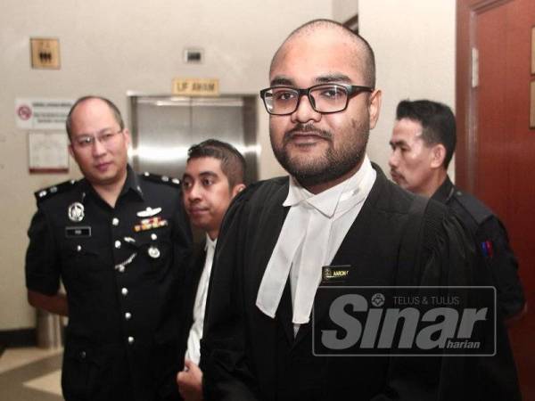 Aaron Chelliah, Timbalan Pendakwa Raya hadir ke Mahkamah Tinggi Kuala Lumpur bagi sebutan Kes bapa Jho Low, Larry Low Hok Peng berhubung perlucutan harta oleh SPRM - FOTO ZAHID IZZANI
