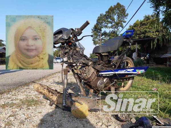 Mangsa tidak sempat menjamah durian yang dibawanya selepas motosikal ditunggang bertembung dengan kereta.Gambar kecil: Nik Nur Afera Nordin