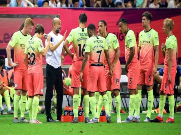 Guardiola sifatkan masih terlalu awal untuk menilai prestasi pemainnya walaupun tewas kepada Wolves dalam aksi final Trofi Liga Perdana Asia di Stadium Hangkou, Shanghai semalam. - Foto ESPN