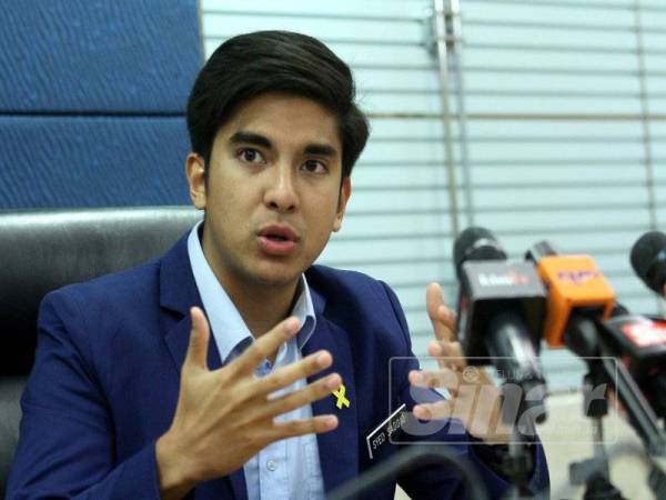 Syed Saddiq - FOTO ASRIL ASWANDI SHUKOR
