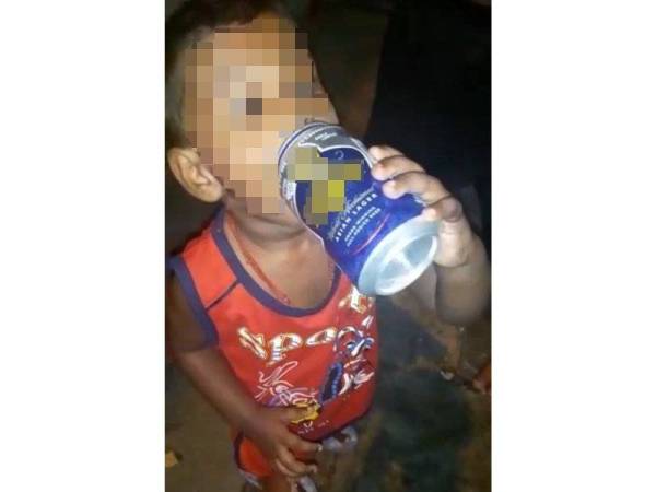 Video tular budak minum arak sah berlaku di Johor Bahru Sinar Harian