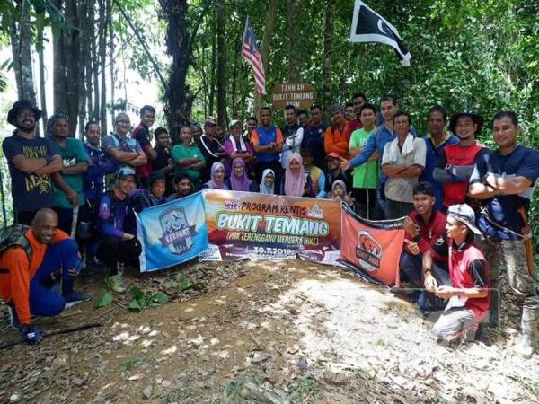 Impian kira kira 50 peserta untuk mendaki Bukit Temiang, di Pengkalan Berangan di sini menjadi kenyataan.