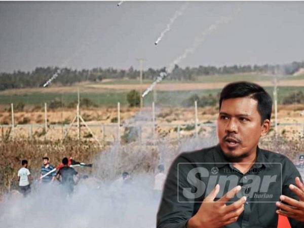 Fitri berpeluang menyertai Great March of Return bersama rakyat Palestin di Beit Lahia di pagar sempadan Gaza- Israel. - Foto Instagram Fitri