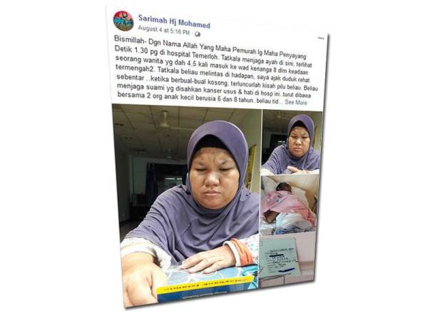 Kisah keluarga ini tular di laman sosial Facebook sejak beberapa hari lalu selepas ia dimuat naik oleh seorang warganet prihatin bernama Sarimah Mohamed dan mendapat pelbagai reaksi netizen.