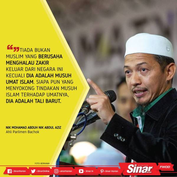 Hanya Munafik Setuju Zakir Naik Dihalau Nik Abduh