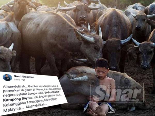 Status dimuat naik Mohd Nazri yang berkongsi berita gembira mengenai pemilihan gambar hasil karyanya.