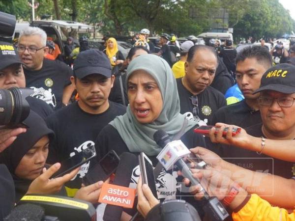 Latheefa ketika ditemui media sempena Program Gohek Basikal dan Khabak Merdeka 2019 di Bukit Besar di sini, hari ini.