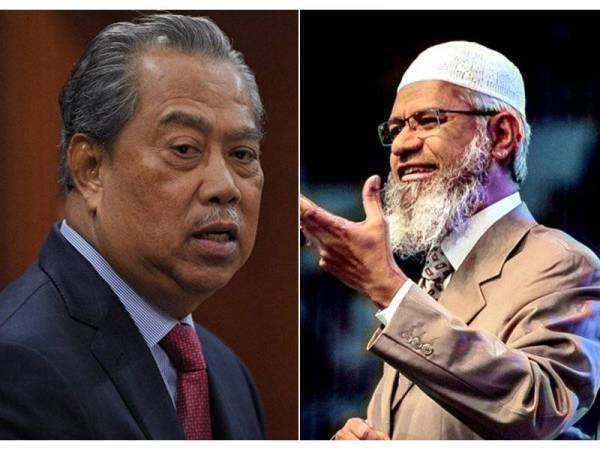 Muhyiddin (kiri), Zakir Naik