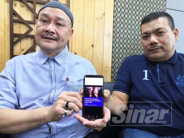 Mohd Fared (kiri) menafikan berita yang disiarkan sebuah portal Khamis lalu.