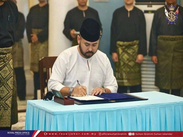 Tunku Ismail ketika dilantik sebagai Pemangku Raja pada 11 Ogos lepas.