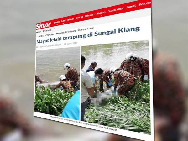 Semalam, Sinar Harian melaporkan penduduk Kampung Tengah terkejut menemui mayat seorang lelaki terapung di Sungai Klang berhampiran jalan utama ke kampung berkenaan.