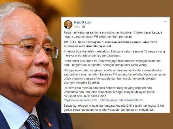 Najib Dakwa Kerajaan Ph Punca Ketegangan Kaum