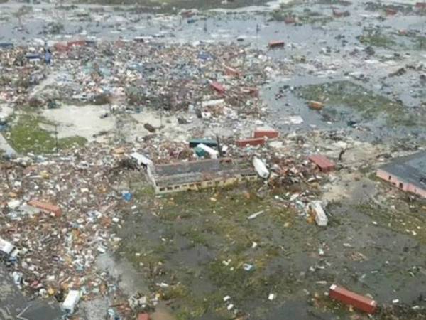 Dorian telah menyebabkan kemusnahan besar di Abacos. 