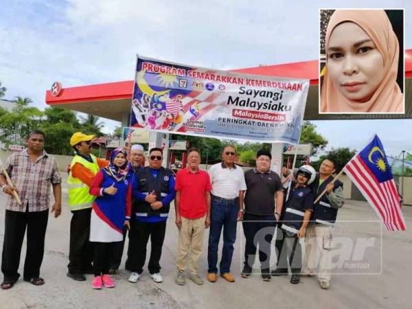 Masyarakat turut bersama meraikan sambutan kemerdekaan baru-baru ini. Gambar kecil: Nasriza