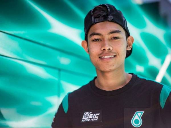 Adam Norrodin sudah bersedia membuat penampilan sulung saingan Moto2. -Foto Facebook Petronas SRT