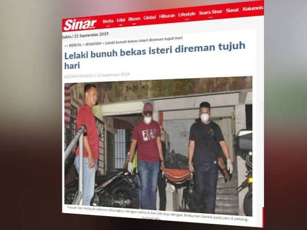 Tempoh reman suspek yang ditahan pada 15 September lalu disambung hingga Jumaat depan.