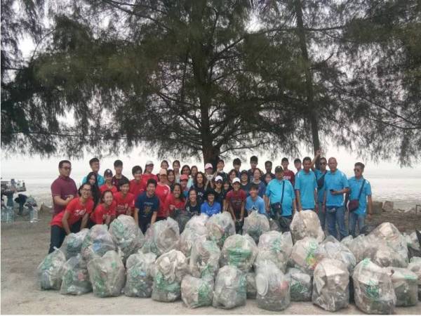 Sebanyak 751kg sampah berjaya dikutip dalam tempoh lebih tiga jam.