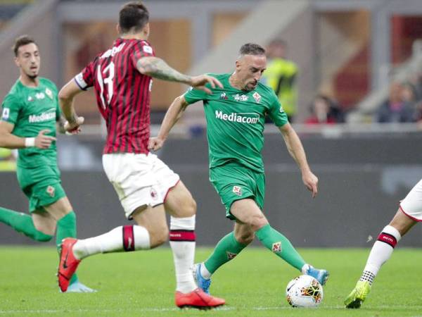 Ribery tampil cemerlang ketika membantu Fiorentina menewaskan Milan 3-1 di San Siro awal pagi tadi. 