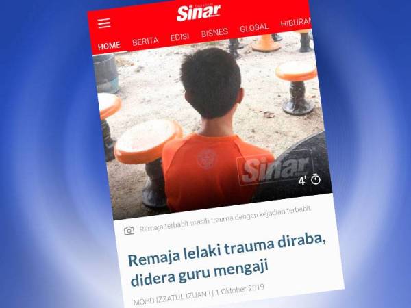 Keratan portal Sinar Harian.