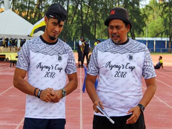 Izaimi Zainuddin (kanan) bersama penolong jurulatih Nik Mohd Shahiddan Mohd Zain yang membawa cabaran Terengganu pada Kejohanan Ragbi Piala Agong edisi ke-37 musim ini. FOTO: WARIS ADAM