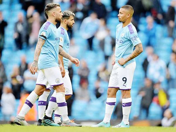 Reaksi pemain Manchester City selepas dikejutkan dengan kekalahan 0-2 kepada Wolverhampton Wanderers di Stadium Etihad malam tadi.