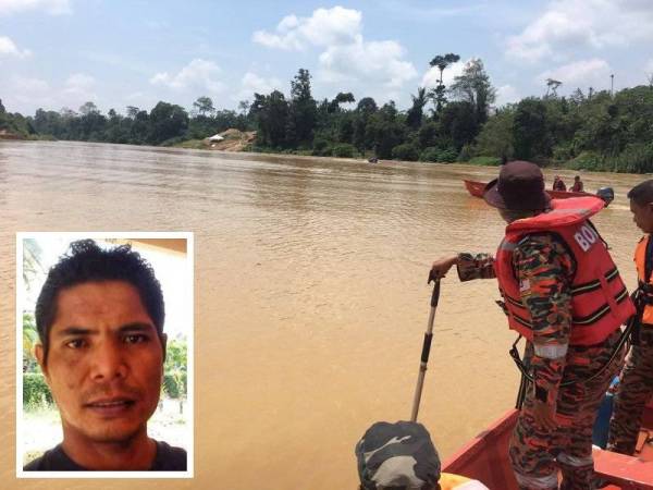 Pelbagai agensi terlibat dalam operasi mencari dan menyelamat (SAR) mangsa yang dipercayai lemas ketika memancing hari ini. (Gmbar kecil: Che Wan Abdul Manaf) - Foto ihsan bomba