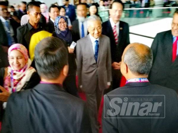 Perdana Menteri, Tun Dr Mahathir Mohamad di Pusat Dagangan dan Pameran Antarabangsa Malaysia (Mitec) di sini hari ini.