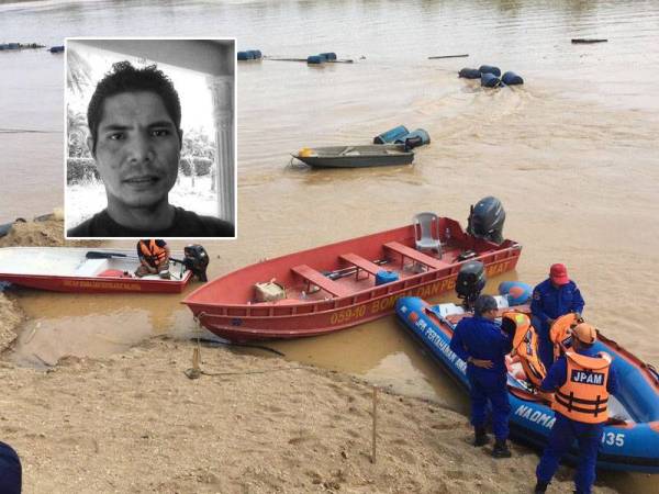 Mayat mangsa ditemukan di Sungai Pahang dekat Kampung Seboi, Kuala Krau pagi tadi.