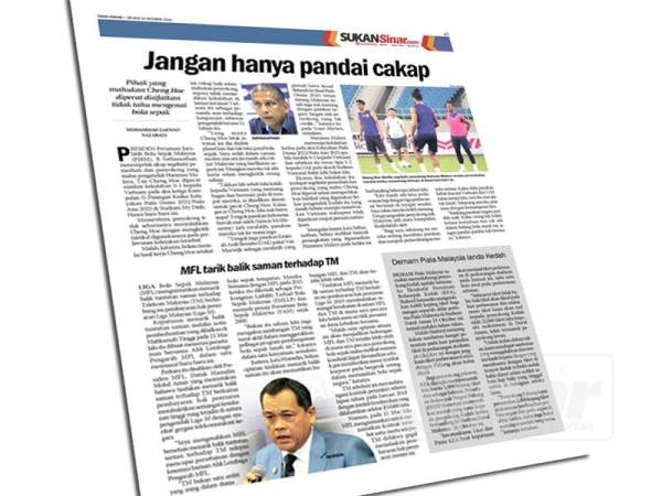 Laporan Sinar Harian semalam.