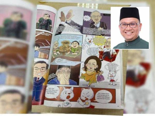 Komik 'Inisiatif Jalur dan Jalan Meraih Manfaat Bersama' mendapat bantahan banyak pihak. Gambar kecil: Shahir