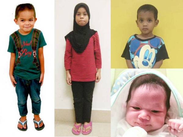 Dari kiri: Muhammad Iemier,Thea, Abdul Hafiz
Gambar bawah: Bayi kepada Sufiah