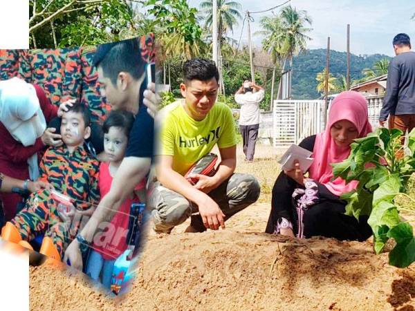 Ahmad Danial Ahmad Suhairi, 7, merupakan penghidap kanser pangkal otak disahkan meninggal dunia di Hospital Universiti Islam Antarabangsa Malaysia (UIAM) Kuantan.
Gambar kecil: Impian Ahmad Danial jadi bomba tercapai sebelum menghembuskan nafas terakhir.