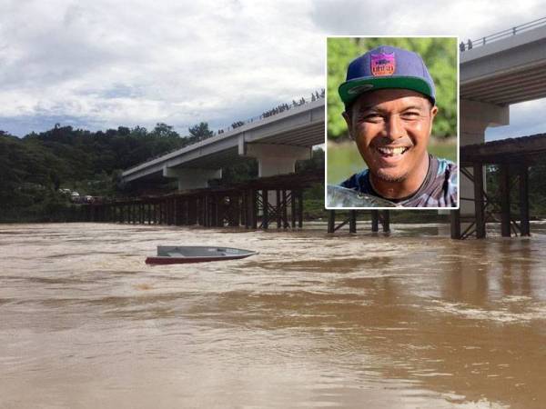 Sungai Jelai di mana seorang pengarah filem dikhuatiri lemas ketika sedang memancing bersama rakan.
Gambar kecil: Firdaus