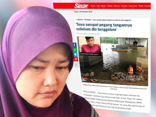 Norhayati dan Laporan Sinar Online berkaitan kejadian ini petang tadi.