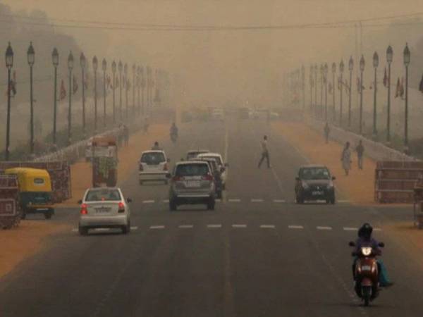 Keadaan pencemaran udara di New Delhi. - Foto Agensi