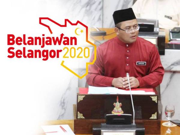 Amirudin ketika pembentangan Belanjawan Selangor 2020 hari ini.