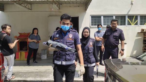 Janin yang ditemui di tandas pekerja sebuah pasar raya dibawa ke Hospital Port Dickson.