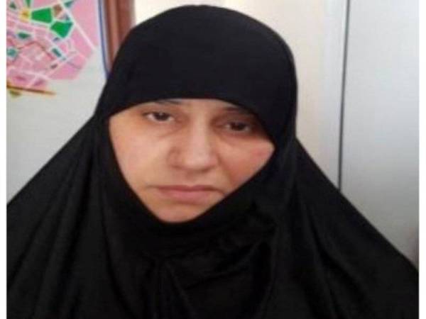 Asma Fawzi Muhammad Al-Qubaysi dipercayai isteri pertama al-Baghdadi ditahan Turki dalam sebuah operasi di wilayah Hatay pada Jun 2018.