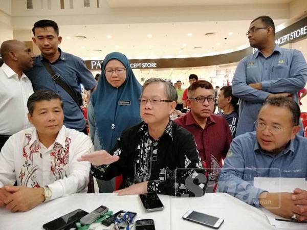 Dr Lee Boon Chye pada sidang media hari ini.