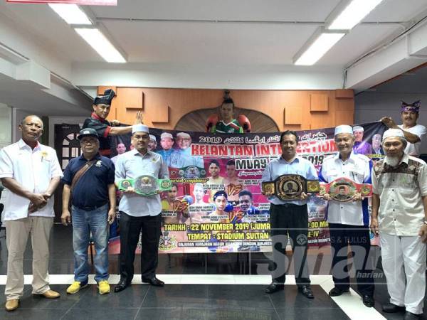 Ketiga-tiga tali pinggang yang bakal menjadi rebutan sempena Kelantan International Muay Fight 2019 pada Jumaat ini.